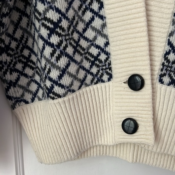 Saint Laurent Diamond Jacquard wool cardigan - Picture 9 of 13